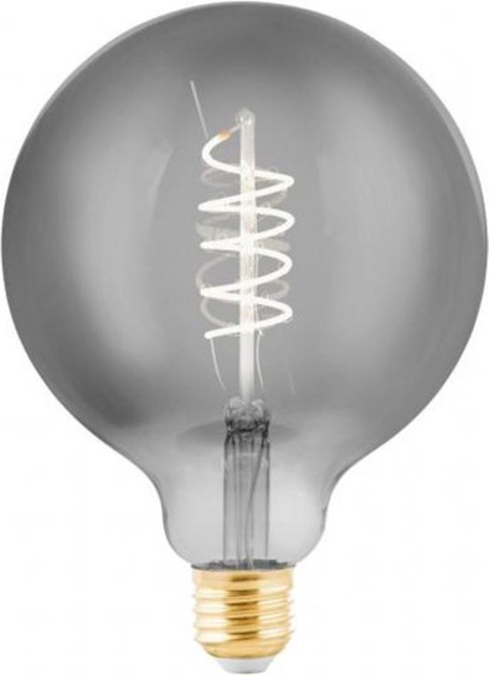 Led Rookglas Bol LED FILAMENT E27 GLOBE L DIMBAAR SMOKE 4W - 2200K - Ø125 - Rookglas ...