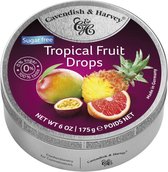 Cavendish & Harvey Zuurtjes - Suikervrij Tropisch Fruit -  9 x 175 Gram