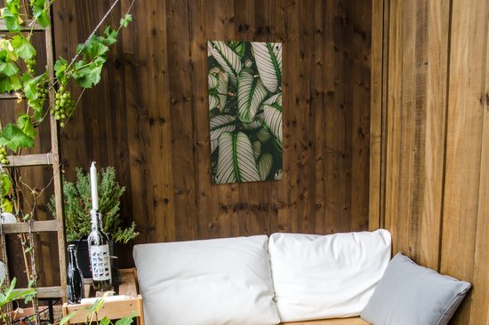 Poster de jardin Feuilles - Plante - Vert - 40x80 cm