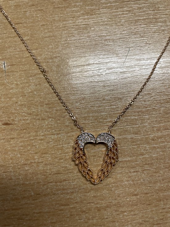 - hart ketting - voor hem en haar Valentijn cadeau - duo ketting - gouden... | bol.com