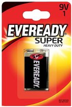 Energizer Eveready Super Heavy Duty Battery 9V