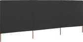 vidaXL Windscherm 3-panelen 400x120 cm stof antraciet
