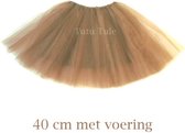 Tutu - Lichtbruin met voering - 40 cm