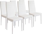 Albatros eetkamerstoelen MILANO, set van 6, zwart