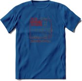 Vliegtuig T-Shirt | Unisex leger Kleding | Dames - Heren Straaljager shirt | Army F16 | Grappig bouwpakket Cadeau | - Donker Blauw - XXL