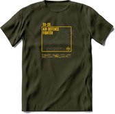 SU-35 Vliegtuig T-Shirt | Unisex leger Kleding | Dames - Heren Straaljager shirt | Army F16 | Grappig bouwpakket Cadeau | - Leger Groen - L