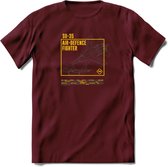 SU-35 Vliegtuig T-Shirt | Unisex leger Kleding | Dames - Heren Straaljager shirt | Army F16 | Grappig bouwpakket Cadeau | - Burgundy - XL