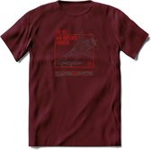 SU-35 Vliegtuig T-Shirt | Unisex leger Kleding | Dames - Heren Straaljager shirt | Army F16 | Grappig bouwpakket Cadeau | - Burgundy - S