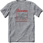 A-10 Warthog Vliegtuig T-Shirt | Unisex leger Kleding | Dames - Heren Straaljager shirt | Army F16 | Grappig bouwpakket Cadeau | - Donker Grijs - Gemaleerd - XXL