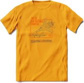 SU-35 Vliegtuig T-Shirt | Unisex leger Kleding | Dames - Heren Straaljager shirt | Army F16 | Grappig bouwpakket Cadeau | - Geel - 3XL
