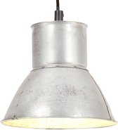 vidaXL Hanglamp rond 25 W E27 17 cm zilverkleurig