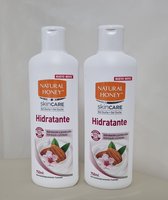 Natural Honey Aceite Almendras Dulces Hidratante Gel De Ducha (Vochtinbrengende douchegel met zoete amandelolie) 2x750 Ml