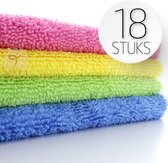 Chiffon Microfibre Tavas - 18 Pièces (3 x 6 Pièces)| Chiffons de nettoyage | Chiffon de nettoyage | Tissu anti-poussière | 40 x 40 cm