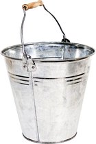 Oneiro Luxe Bloempot GIUSTINA Zilver – D18 H18 cm – hotel chique - binnen ––– accessoires – tuin – decoratie – bloemen – mat – glans – industrieel - droogbloemen