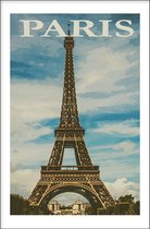 Walljar - Paris Eifeltoren - Muurdecoratie - Poster met lijst