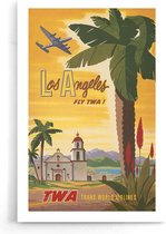 Walljar - Los Angeles TWA - Muurdecoratie - Poster.