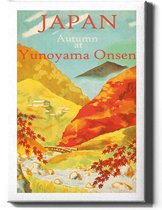 Walljar - Japan Herfst - Muurdecoratie - Canvas schilderij