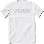 Ik drink bier alsof het mijn baan is T-Shirt | Unisex Kleding | Dames - Heren Feest shirt | Drank | Grappig Verjaardag Cadeau tekst | - Wit - XL