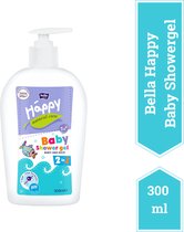 Bella Baby Happy Baby Wash Gel Lichaam en Haar (300 ml Fles), pH-neutrale, scheurvrije formule