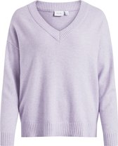 VILA VIRIL OVERSIZE V-NECK KNIT TOP - FAV Dames Trui - Maat XL