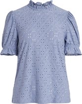 VILA VIKAWA S/S FLOUNCE  TOP/SU - NOOS Dames T-shirt - Maat XL