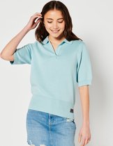 Superdry Dames Gebreid kort Vintage poloshirt