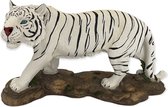 Decoratie - Witte tijger - Beeld - 31cm - polyresin
