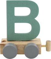 Lettertrein B groen | * totale trein pas vanaf 3, diverse, wagonnetjes bestellen aub