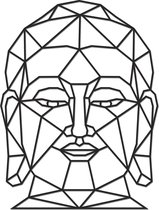 Hout-Kado - Boeddha - Medium - Zwart - Geometrische dieren en vormen - Hout - Lasergesneden