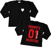 Shirt lange mouw-valentijns shirt-I love you mommy-Maat 80