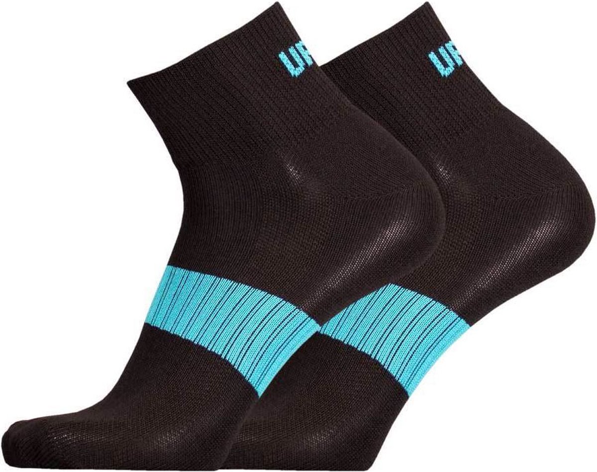 UphillSport - 2-Pack - Bamboe Sportsokken - Drooggevoel Zachte Stof - Heren / Dames - zwart / blauw - 35-38 - 8469