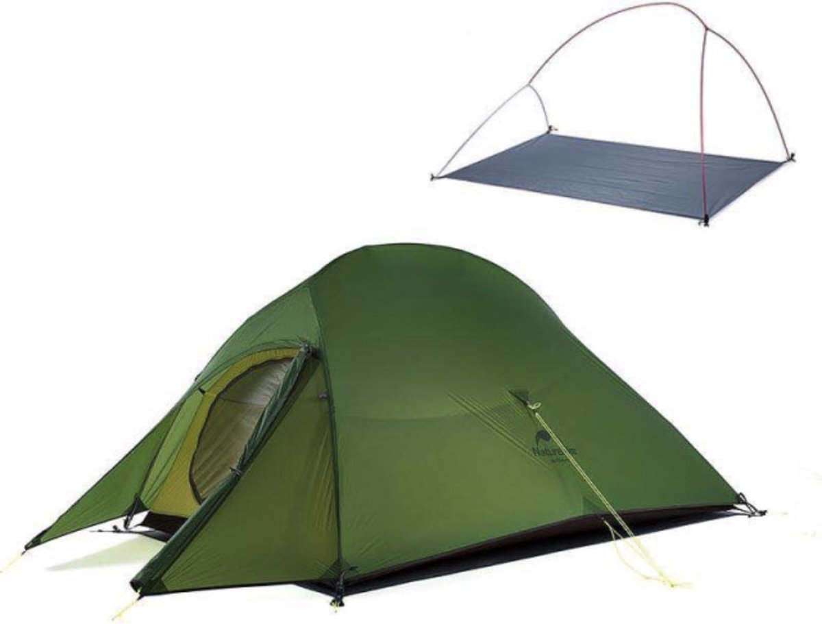 Friick Tent - Camping Tent - Kamperen - 2 Persoons Tent - Inclusief Opbergtas - Groen