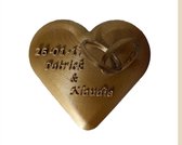 Trouwbedankje - Huwelijksbedankjes - trouw geschenkt - huwelijks geschenkt - trouw cadeaus - aandenken - hartje - liefde - huwelijk - valentijn