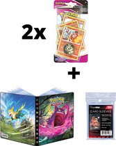 Portfolio Pokemon Fusion Strike 4-Pocket (2 x) Premium Checklane + UltraPro Sleeves