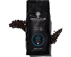 Aroma Club - Cafeïnevrije Koffiebonen 1KG - No. 5 Decaf John - Koffie Intensiteit 3/5