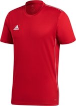 Adidas Core 18  Sportshirt Heren - Power Red/White - Maat XXL