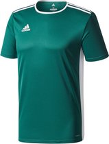 Adidas Entrada 18 Shirt Korte Mouw - Collegiate Green / Wit | Maat: L