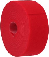 Innox HNL-50-10m-RD rood klittenband 50 mm breed, 10m lengte kabelbinder