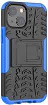 Peachy Shockproof TPU met stevig hoesje voor iPhone 13 mini - blauw en zwart