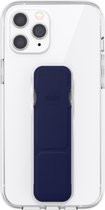 CLCKR Gripcase Clear PU en TPU hoesje voor iPhone 12 Pro Max - blauw