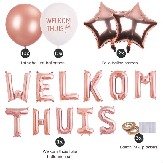 Partizzle Welkom Thuis Versieringen - Ballonnen en Slinger Decoratie - Welcome Home... bol.com