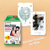 Fuji Film - Instax - Instant Celebration - MINI - instant foto stickerframe & film - baby boy