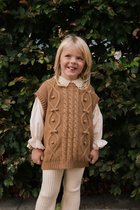 La Olivia Kids - Leah Knit Vest Brown - 4Y
