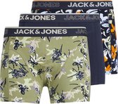 JACK & JONES  JACFLOWERPOWER TRUNKS 3 -PACK Heren Onderbroek  - Maat L