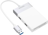Sounix Kaartlezer - All In One - USB 3.0 Geheugenkaartlezer - CF/XQD/TF/SD Kaartlezer - wit