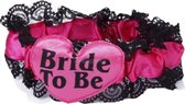 Bride to Be-Kousenband-Roze-Charme Bijoux