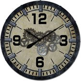 Gear Clock 4 Digit Marks 75*8,5cm