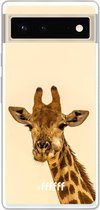 6F hoesje - geschikt voor Google Pixel 6 -  Transparant TPU Case - Giraffe #ffffff