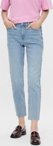 Pieces Jeans Pcluna Straight Mw Ank Mb 391 Noos 17114794 Medium Blue Denim Dames Maat - W29 X L30