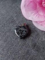Hart Obsidiaan Sneeuwvlok (20 mm)